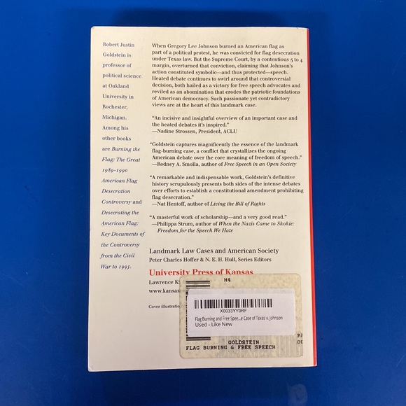 Flag Burning & Free Speech by Robert Justin Goldstein (paperback) - Picture 5 of 6